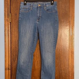 high rise skinny jeans